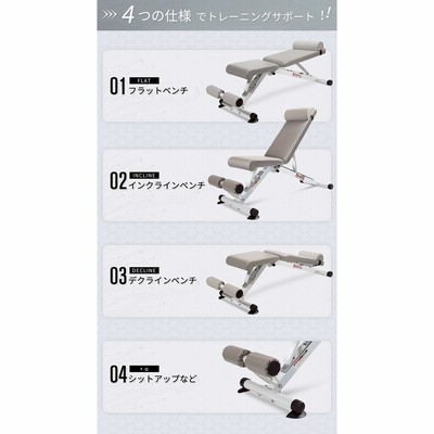 RITFIT トレーニングベンチ インクラインベンチ 可変式フラット
