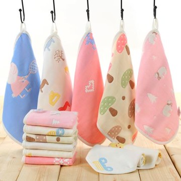 純棉紗布口水巾嬰幼兒小毛巾寶寶新生兒童洗臉巾面巾全棉手帕方巾