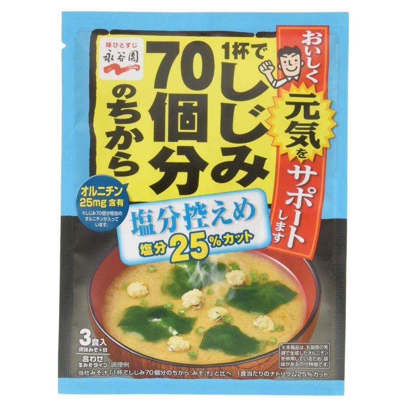 永谷園 1杯でしじみ70個分のちから みそ汁 塩分控えめ 45.6g