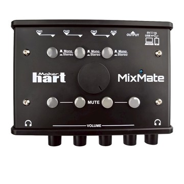 Maker hart MixMate-4 個立體聲輸入和 2 個輸出小型混音器