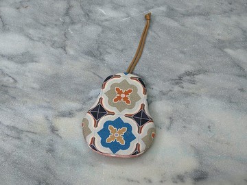 窗花(橘)  梨型鑰匙包【K201214】