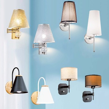 可調光布罩造型壁燈 01-26881、26882