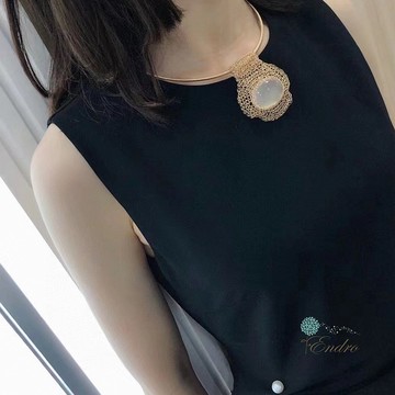 ENDRO ACC 經典白玉髓編織項鍊