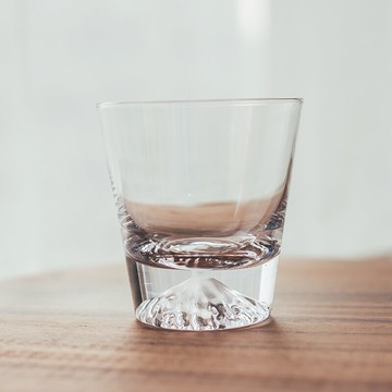 日式富士山櫻花杯創意禮品果汁牛奶早餐情侶杯威士忌酒杯玻璃水杯