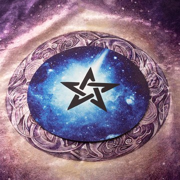 五芒星六芒星投擲墊占星骰子投擲保護墊魔法能量墊