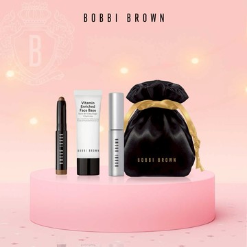 【Bobbi Brown】最美壽星專屬！持妝魅力電眼組✨ 維他命完美乳霜+持久眼影筆+煙燻睫毛膏｜壽星生日禮盒🎂