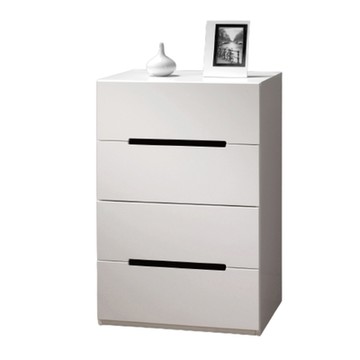 文創集 米麗 時尚白2尺四抽斗櫃-60.5x45.5x96.5cm免組