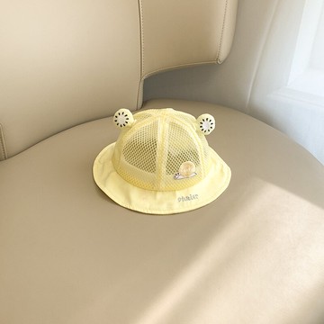 1一2歲兒童漁夫帽子夏季薄款女寶寶防曬遮陽網眼涼帽透氣網帽夏天