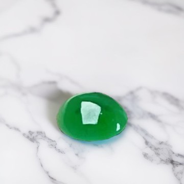 冰種正陽綠翡翠蛋面 | 戒面 | 裸石 | 天然緬甸玉A貨翡翠 | 送禮