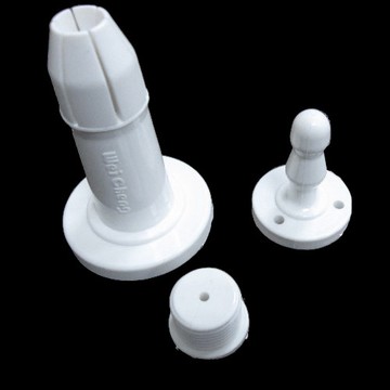 戶擋 戶檔 門止 塑膠卡榫門扣 白色 插入式門止 門後檔 HF006鋁門門擋 固定檔 附螺絲《昇瑋五金》