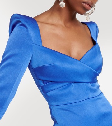 Alex Perry Sweetheart satin midi dress