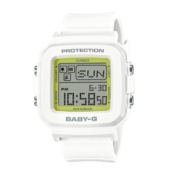 【CASIO 卡西歐】BABY-G + PLUS 30週年 手錶錶殼吊飾套組  螢光黃 BGD-10K-7_39mm