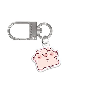 【插畫家聯名】胖才可愛舞動肉呆鑰匙圈