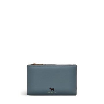 Radley London Womens Leather Radley Heartland Medium Bifold Purse - Blue Medium