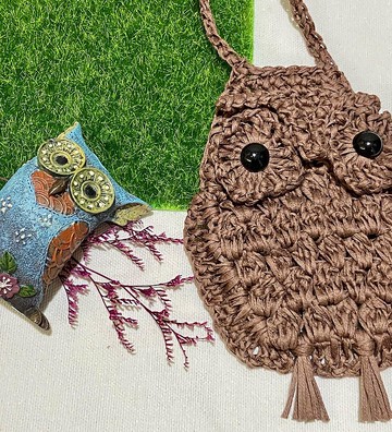 貓頭鷹吊飾 悠遊卡袋