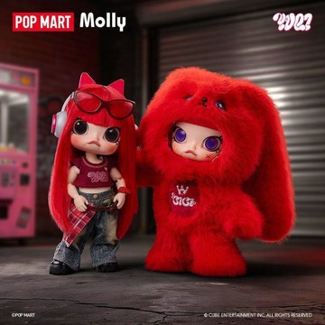 免運代購🎈  POPMART宋雨琦聯名MOLLY × YUQI系列1/8可動人偶玩具擺件 創意聯名手辦公仔擺件 送人禮物