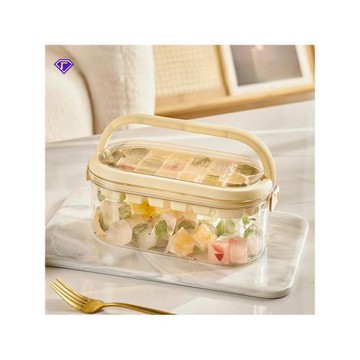 網紅硅膠冰格冰塊模具食品級塑料冰箱凍冰塊冰球手提大容量制冰盒