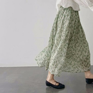 【巴黎精品】現貨+預購 女半身裙A字裙網紗裙中長裙百褶裙子大碼洋裝休閒大尺碼女裝-淡雅中腰長版a1bs53
