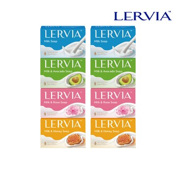 【Lervia】 牛奶嫩膚皂90g x8入