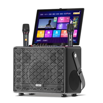 先科廣場舞帶屏幕便攜戶外藍牙音響家庭KTV音箱大音量卡拉ok點歌【宜家良品百貨】