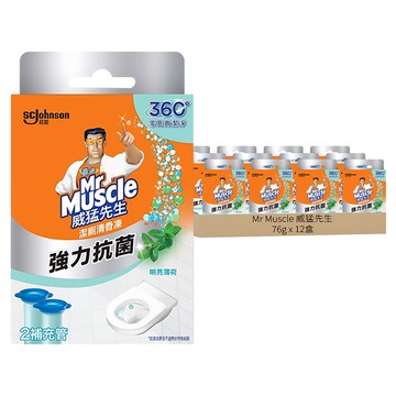 Mr Muscle 威猛先生 潔廁清香凍補充管 璀璨花舞 2入  76g  12盒