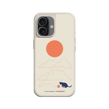 iPhone 17 SolidX 貝殼灰 - ilovedoodle (Lim Heng Swee) - Cat Landscape - Hairball 貓咪貓球
