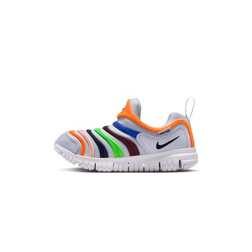 Nike Dynamo Free 中童 童鞋 灰彩色 輕便 透氣 舒適 毛毛蟲鞋 運動 休閒鞋 343738-032