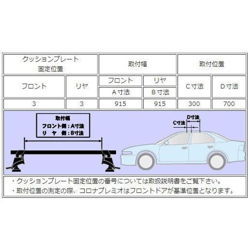 コロナプレミオ AT/ST/CT(H8.1〜H13.12) タフレック キャリア+