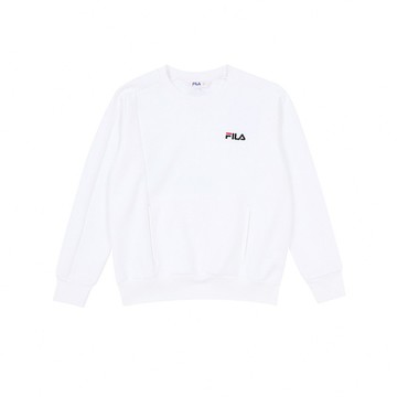 FILA KIDS 童長袖圓領T恤-白色 1TEA-4440-WT