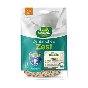 happi DOGGY 纖嚼 Zest 無穀健齒棒 Petite Size 18入  牛奶  150g  1包
