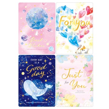 四季SEASON 中小開萬用卡-球兔/泡心/鯨星/花英