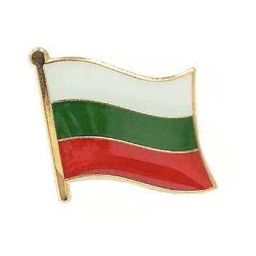 Bulgaria保加利亞 國旗別針 紀念配飾 金屬胸徽 國徽飾品 國旗胸徽 造型 時尚 流行
