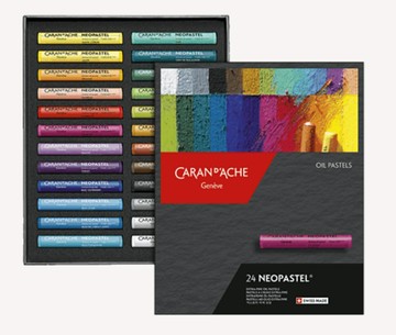 瑞士 CARAN D'ACHE 卡達 NEOPASTEL 專家級油性粉彩24色7400.324【APP滿額下單10%點數(單一帳號最高5000點)】1/31止