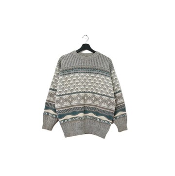 Back to Green-復古毛衣 半立體 魚鱗 ws-09 vintage sweater