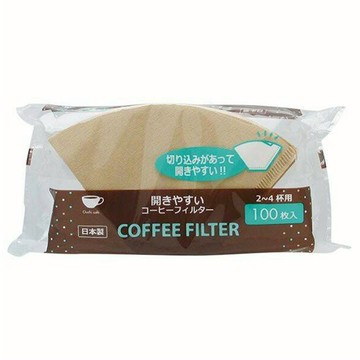 OC-06咖啡濾紙(茶色) 902166 2~4人用  100枚  1包