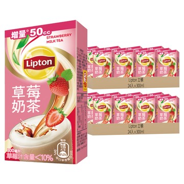 Lipton 立頓 草莓奶茶  300ml  48入