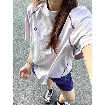 【台灣出貨】Glove 多巴胺 夏季 百搭 寬鬆 健身 速乾 T恤 男女 戶外 登山 羽毛球 羽球 騎行 運動 短袖