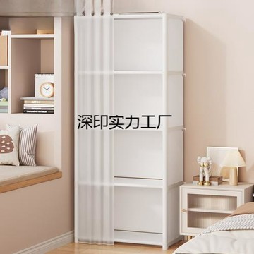 防塵布衣柜宿舍出租房家用臥室簡易小衣櫥床邊衣服收納儲物置物架