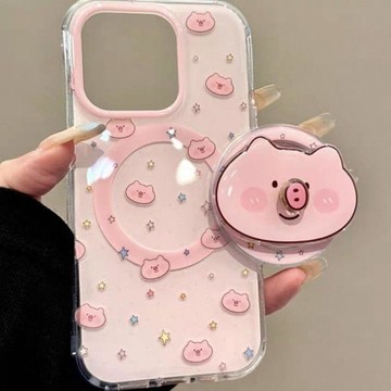 3C好物 📱 韓系可愛粉小豬鼻子適用三星S26Plus手機殼S25Ultra/S24S23/22/21