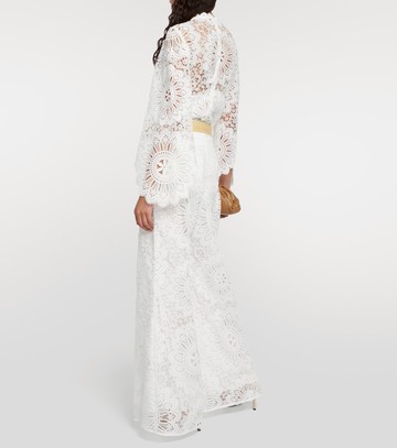 Zimmermann High-rise guipure lace pants