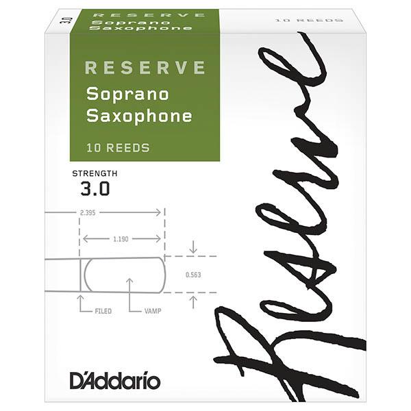 D'Addario Woodwinds レゼルヴ ソプラノサックス用リード (10枚入り）〈ダダリオ ウッドウィンズ〉