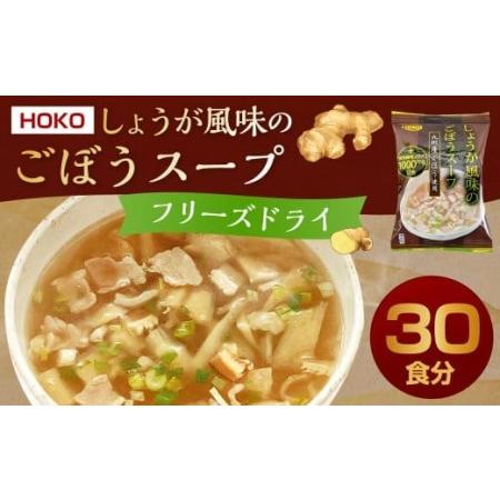 ふるさと納税 〜九州産ごぼう使用〜 しょうが風味のごぼう フリーズドライスープ 30食 福岡県大刀洗町