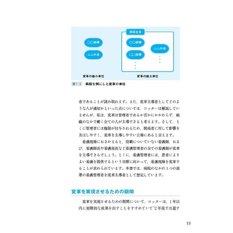 看護現場を変える0~8段階のプロセス コッターの企業変革の看護への応用