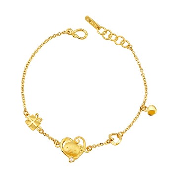 禮遇時光-拉拉熊黃金手鍊-Rilakkuma