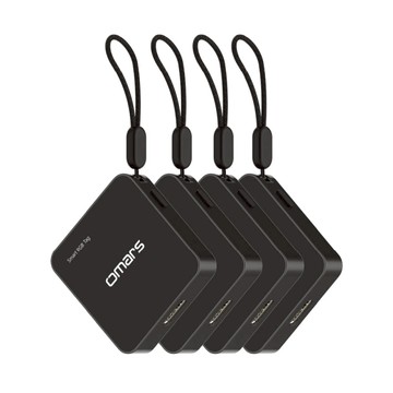 【特惠4入組】uTag智慧防丟器｜iOS專用｜Type-C充電 亮面黑*4