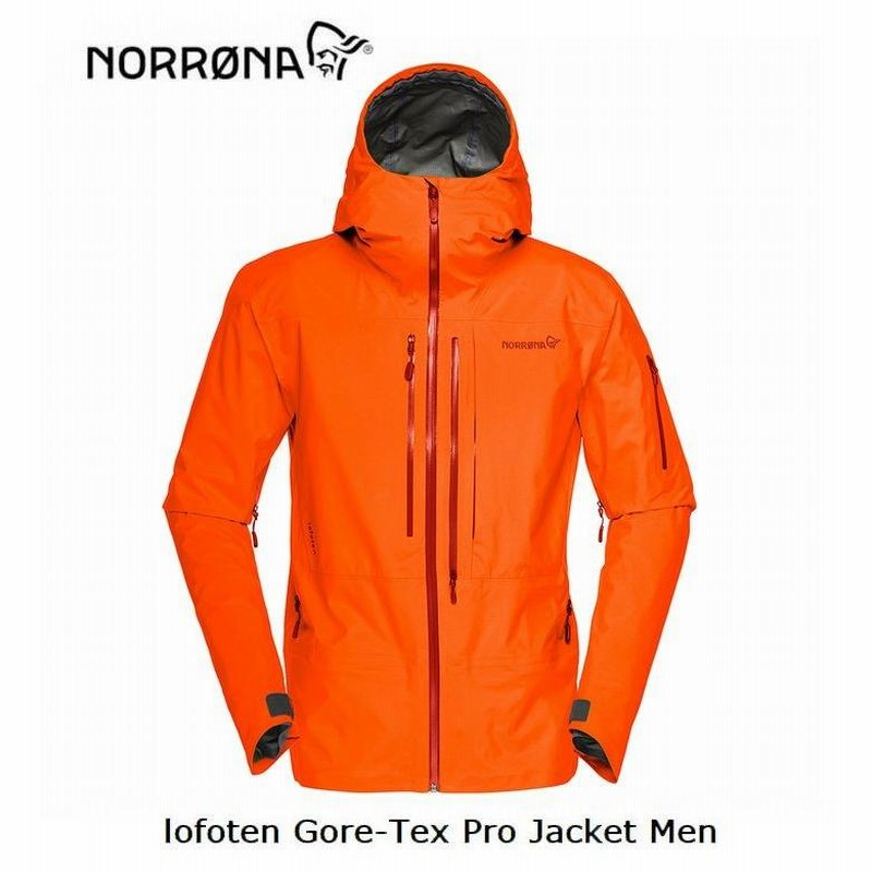 ノローナ NORRONA lofoten Gore-Tex Pro Jacket Men Scarlet Ibis