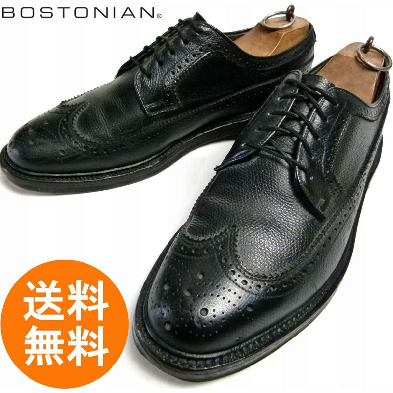 上級グレードBOSTONIAN Crown Windsor 革靴ウイングチップ 最上級