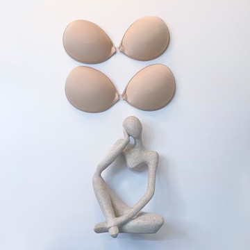 jo安娜 胸貼女婚紗用吊帶禮服薄款夏季乳貼櫻桃隱形大胸顯小p硅膠