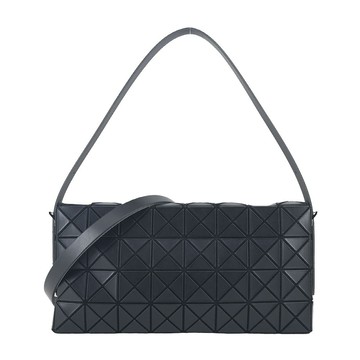 [平輸版]ISSEY MIYAKE 三宅一生 BAOBAO OBLONG 4X8啞光斜背/背肩兩用包-黑/真品平輸