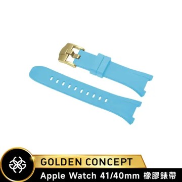 【Golden Concept】Apple Watch 41/40mm RB-SB-G 天峰藍橡膠錶帶 金錶扣